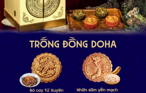 ✨ GOLD-SPRAPPED MOONCAKES – LUXURIOUS GIFT SYMBOL WITH VIETNAMESE QUALITY ✨