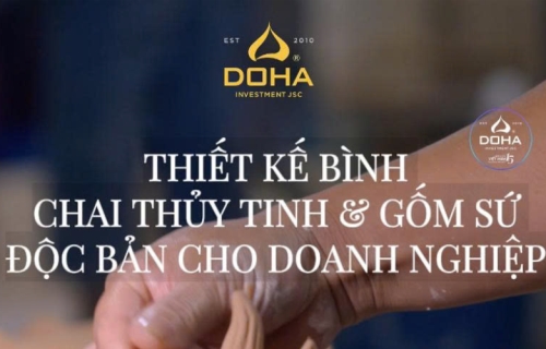 THIẾT KẾ BÌNH, CHAI THỦY TINH & GỐM SỨ ĐỘC BẢN CHO DOANH NGHIỆP