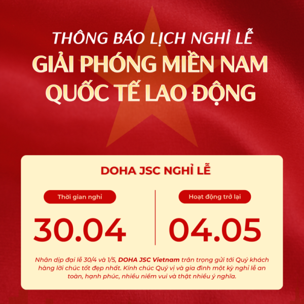 🇻🇳 CHÚC MỪNG ĐẠI LỄ 30/4 & 1/5