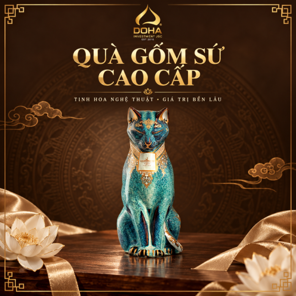 Quà gốm sứ cao cấp: Vì sao gốm sứ nghệ thuật phù hợp để biếu tặng trang trọng?
