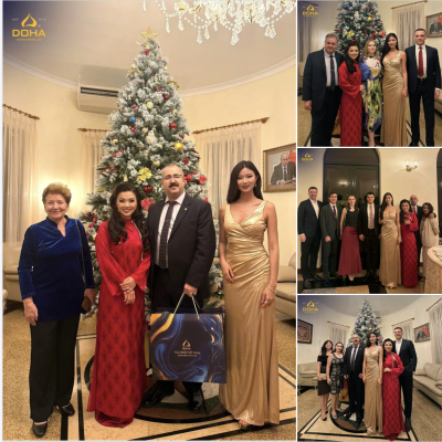 🇻🇳🇷🇺✨ 26 декабря 2025 года Доха имела честь присутствовать на новогоднем торжестве в резиденции Тимура Садукова, Генерального консула Российской Федерации в Хошимине, по его сердечному приглашению.